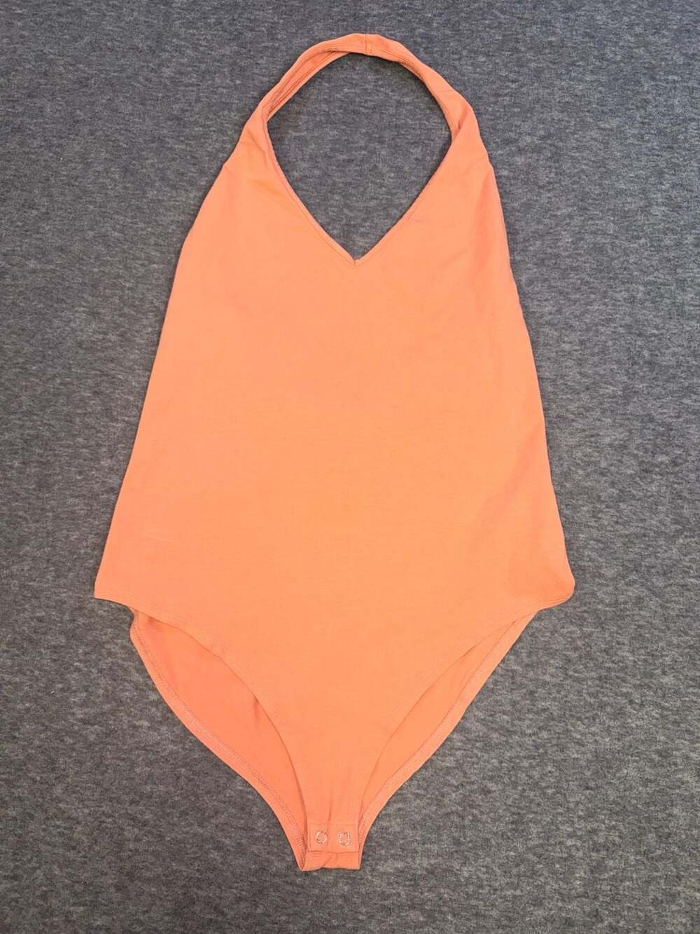 Forever 21 Orange Halter Neck Bodysuit Size XL